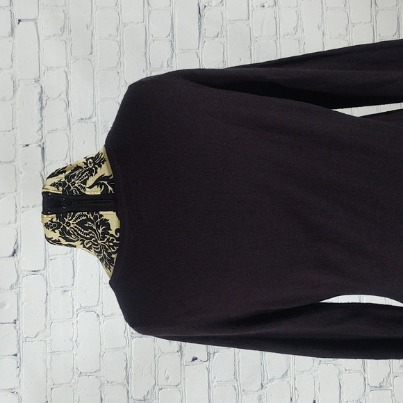 New York & Company Size Medium Black Belted Sweater Dress - Picture 7 of 11